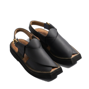 Premium Kaptaan chappal - Matt Black